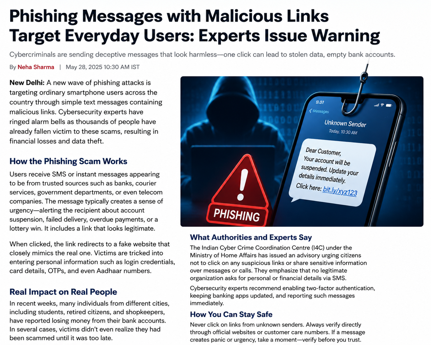 Phishing Scam Alert: Fraudulent Messages With Malicious Links Target Mobile Users