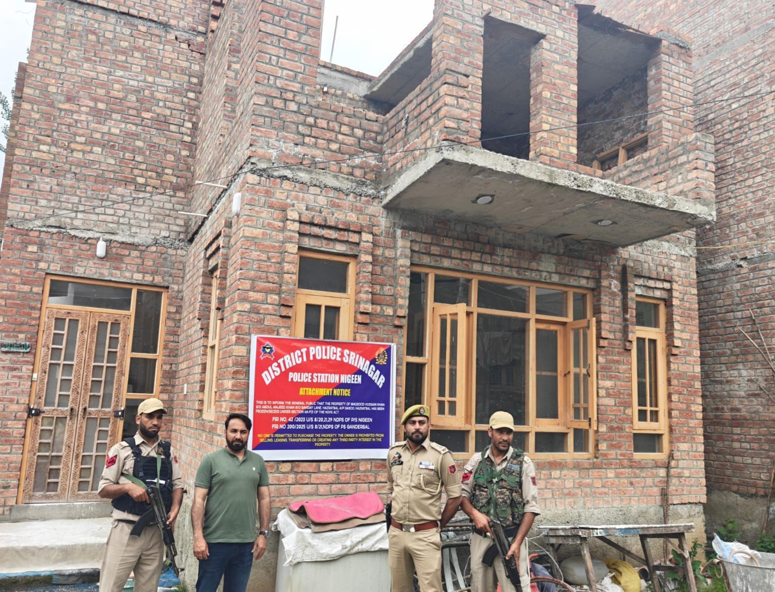 Srinagar Police Attach Property Worth ₹1.2 Crore in NDPS Case