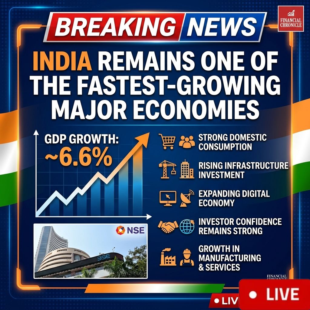 🇮🇳 India Remains One of the Fastest-Growing Major Economies