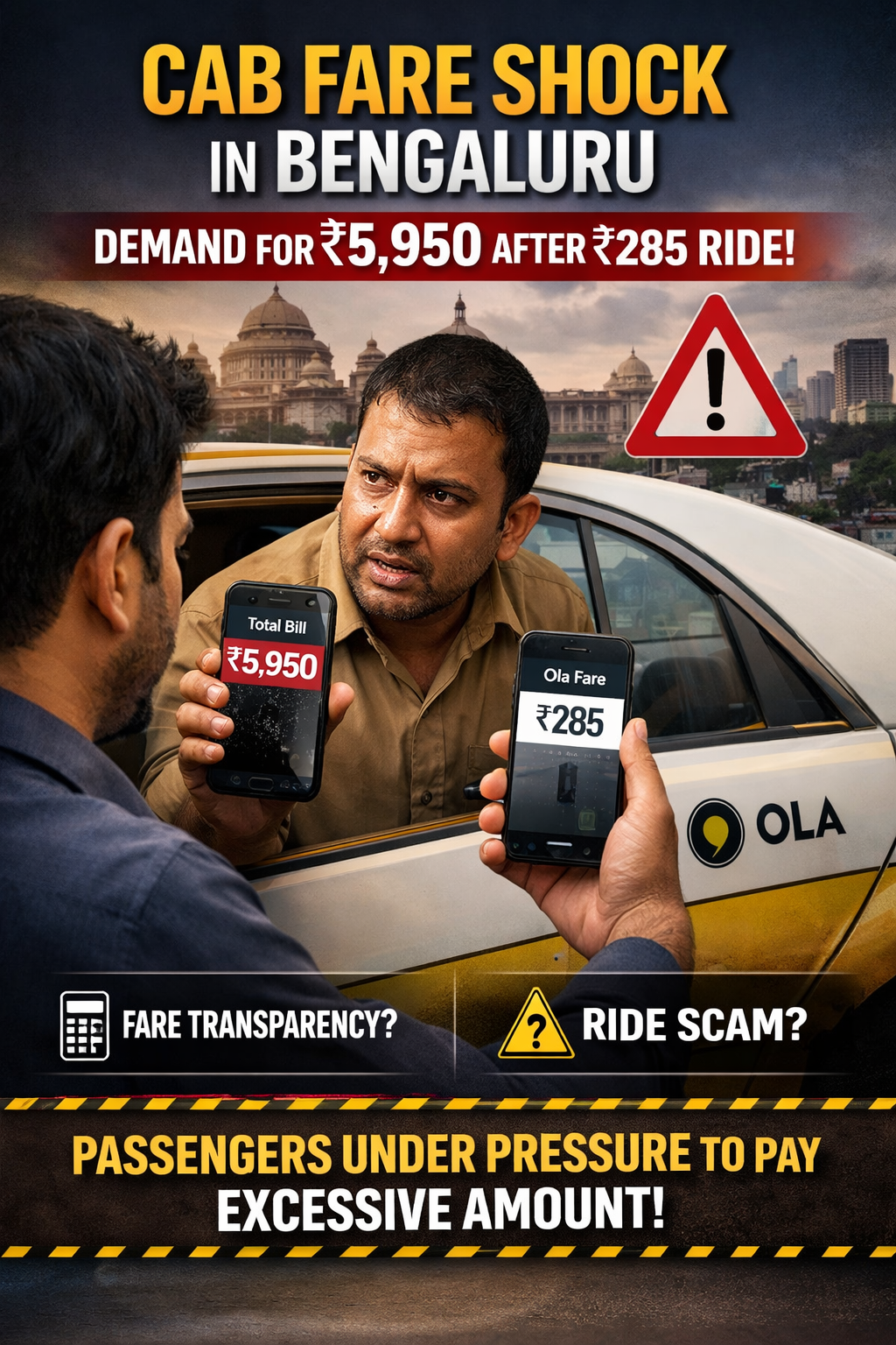 Cab Fare Shock in Bengaluru Sparks Debate Over Transparency