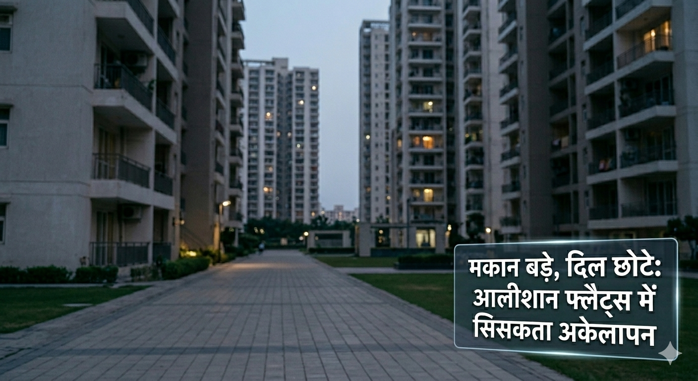 मकान बड़े, दिल छोटे: आलीशान फ्लैट्स में सिसकता अकेलापन