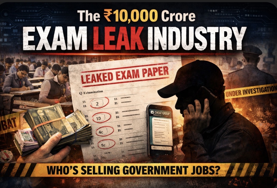 The ₹10,000 Crore Exam Leak Industry: Inside India’s Shadow Network Selling Government Jobs