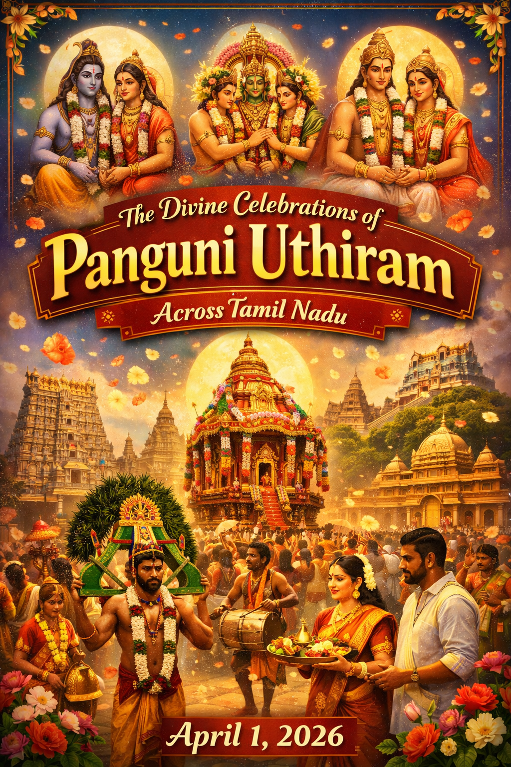 The Divine Celebrations of Panguni Uthiram Across Tamil Nadu