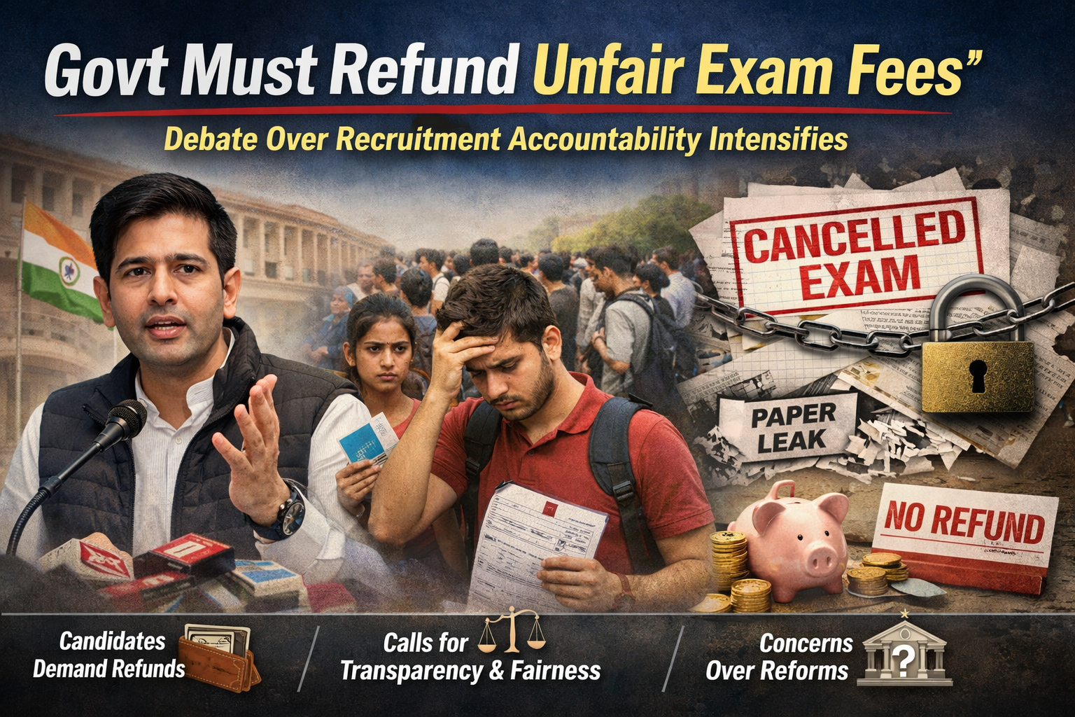 Govt Must Refund Unfair Exam Fees: Debate Over Recruitment Accountability Intensifies