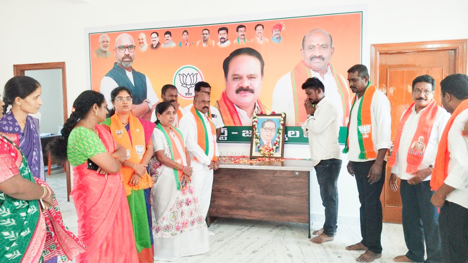 Ambedkar Jayanti Observed with Tributes in Jagtial