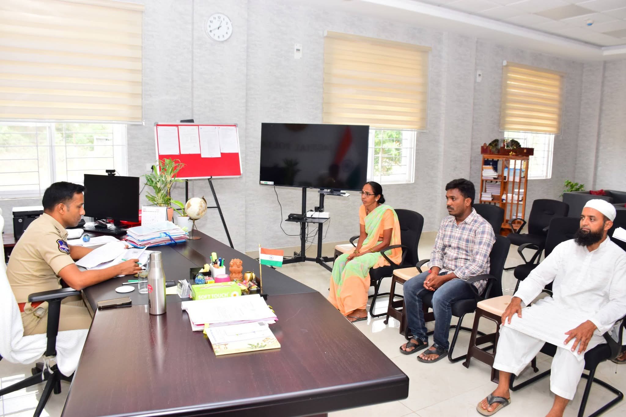 Jagtial District SP Ashok Kumar IPS Reviews Complaints During Grievance Day