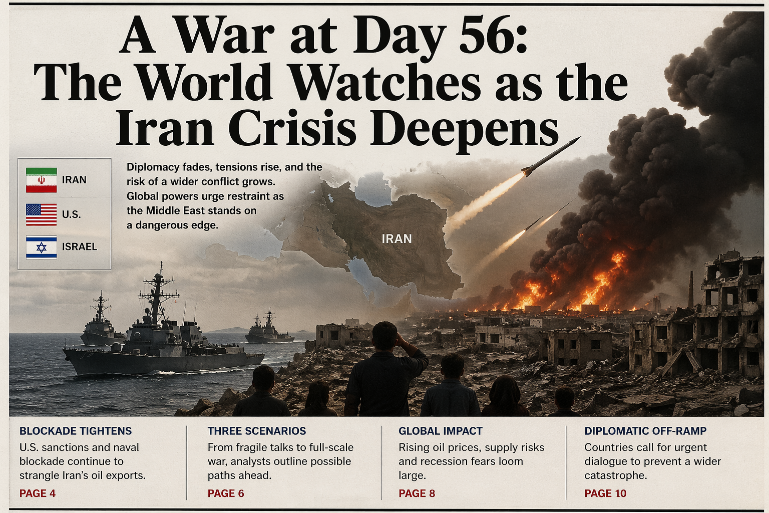A War at Day 56: The World Watches as the Iran Crisis Deepens
