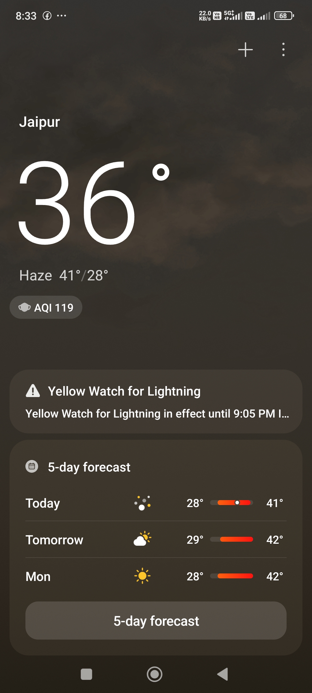 जयपुर: राजस्थान में दो दिन हीटवेव के बाद बदलेगा मौसम, 16 जिलों में आंधी-बारिश की संभावना* *अप्रैल शनिवार 25, 2026*
