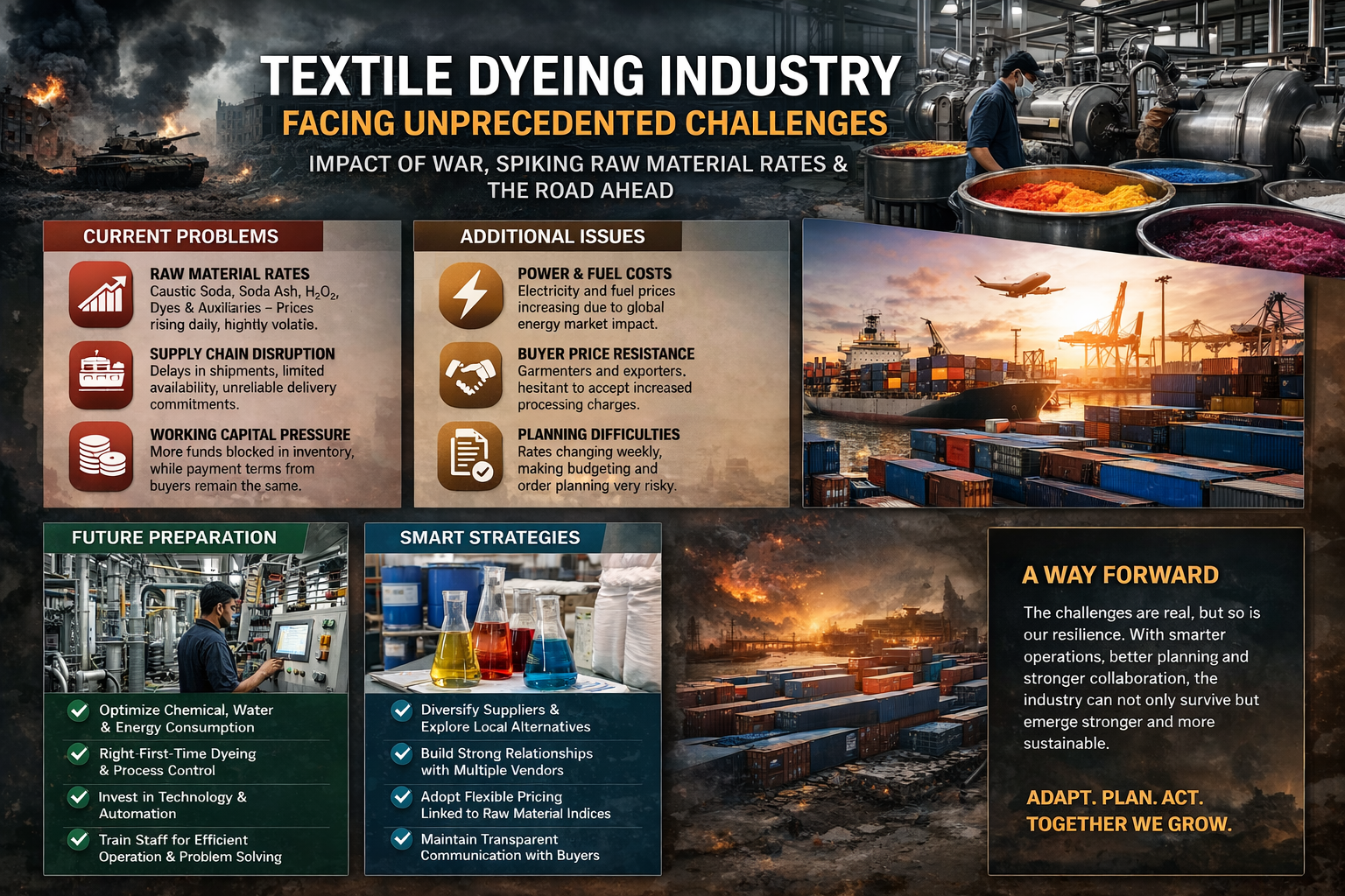 Rising Input Costs Strain Textile Dyeing Units Amid Global Supply Disruptions