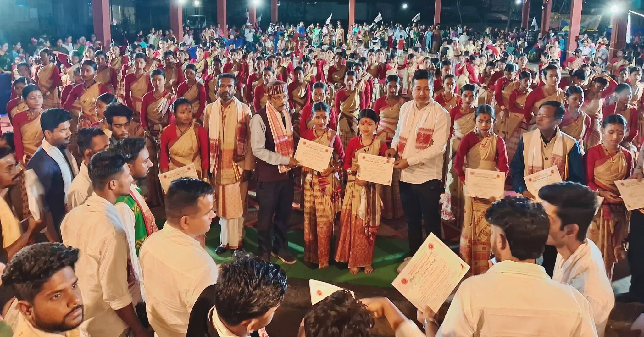 Bihu Dance and Dhol Workshop at Bokakhat organized by the All Assam Students’ Union.