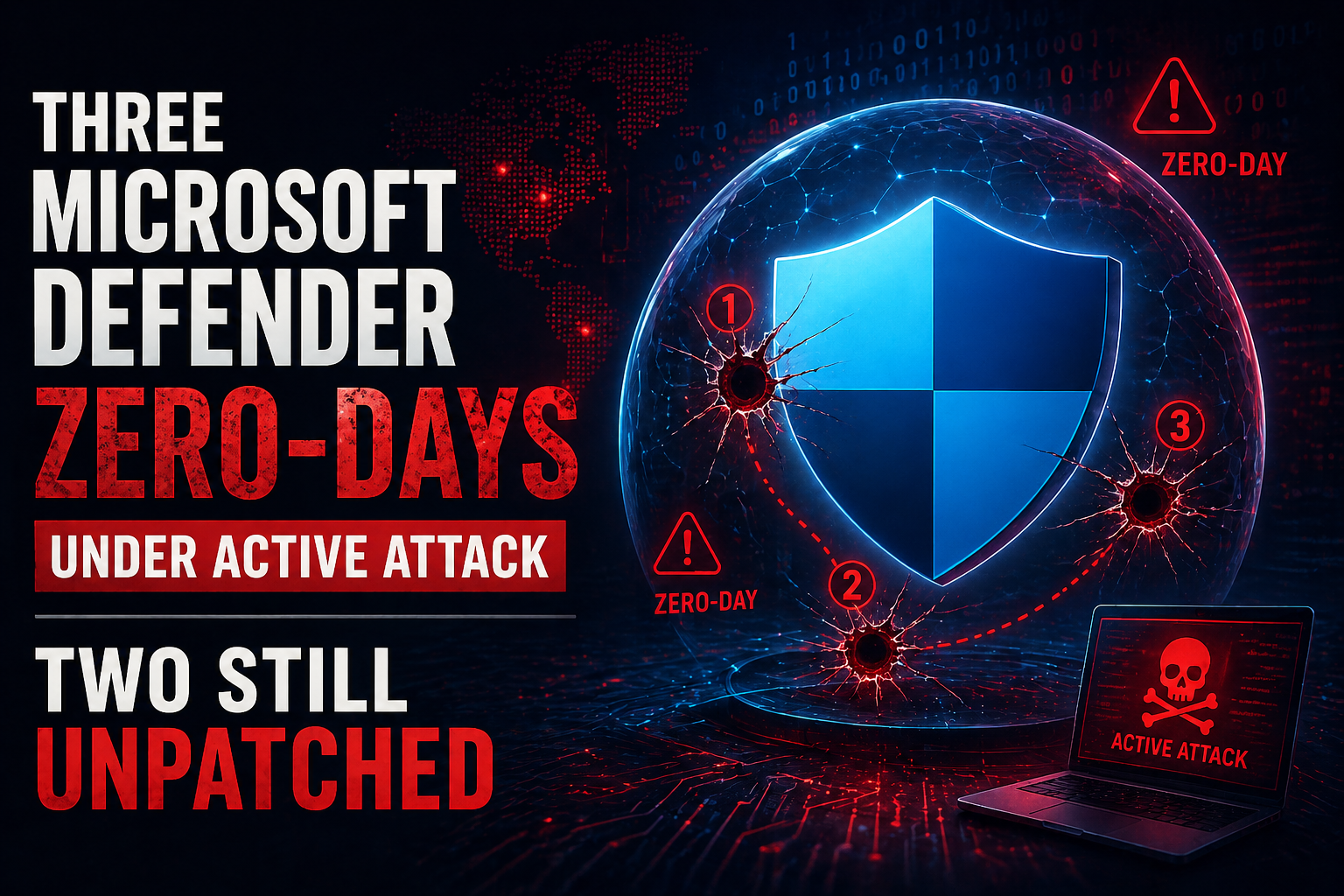 Three Microsoft Defender Vulnerabilities Reportedly Exploited; Two Await Patches