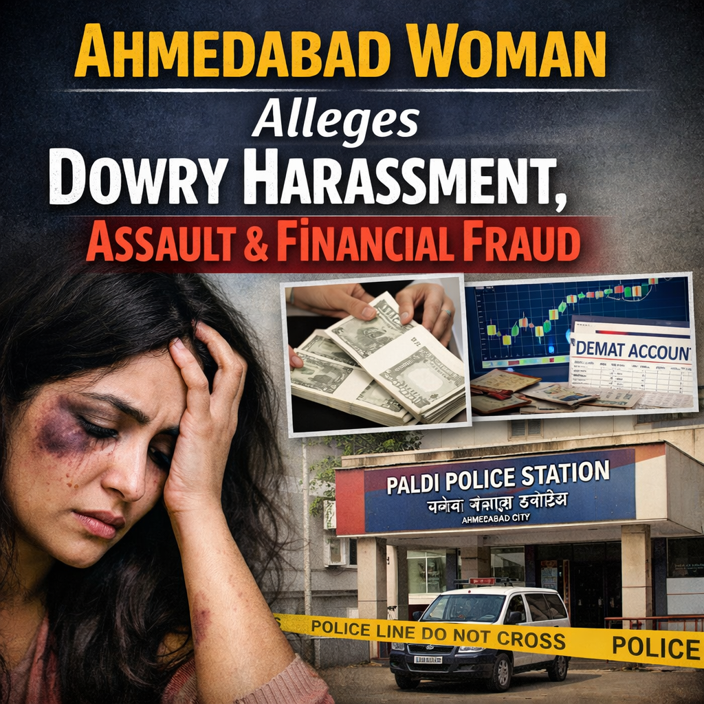 Ahmedabad Woman Alleges Dowry Harassment, Assault and Financial Fraud; Police Case Registered in Paldi