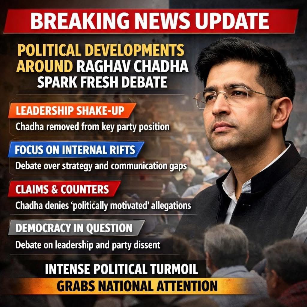 BREAKING NEWS UPDATE | Political Developments Around Raghav Chadha Spark Fresh Debate