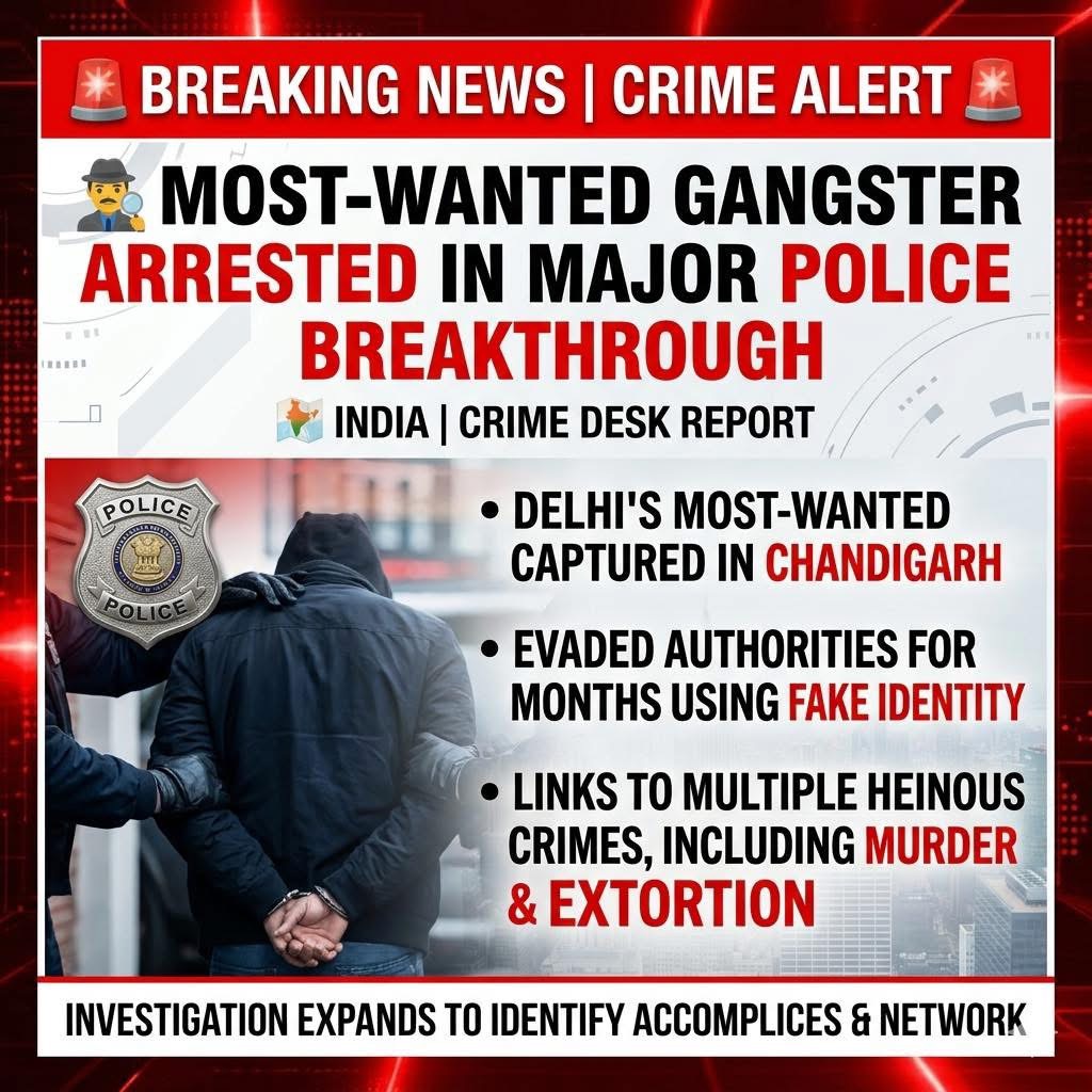 Delhi Police Arrests Wanted Accused in Chandigarh; Investigation Underway