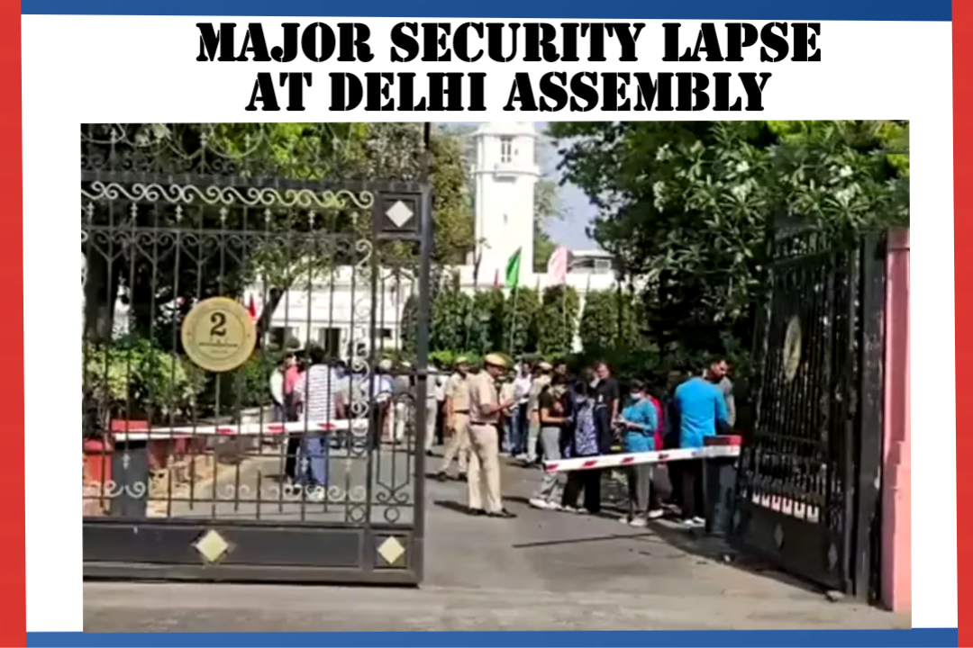 Security Breach At Delhi Assembly: Car Smashes Through Iron Gate And Speeds Inside