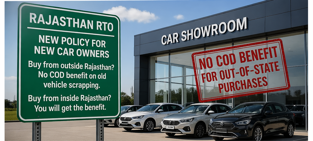 Rajasthan RTO’s New Policy: Out-of-State Car Buyers Lose COD Benefit, Showroom Prices and Tactics Raise Eyebrows