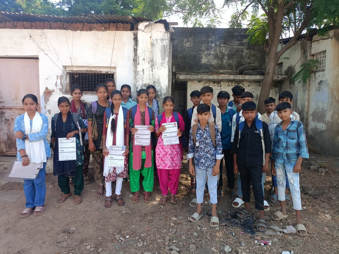 સનાળા ગ્રુપ પ્રાથમિક શાળા ના ધોરણ આઠ ના 24 બાળકોએ જ્ઞાન સાધનાની પરીક્ષા આપી