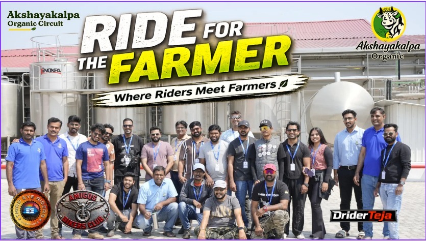 Ride for Farmers: Hyderabad Bikers Rally for Sustainable Agriculture by Akshayakalpa Organic