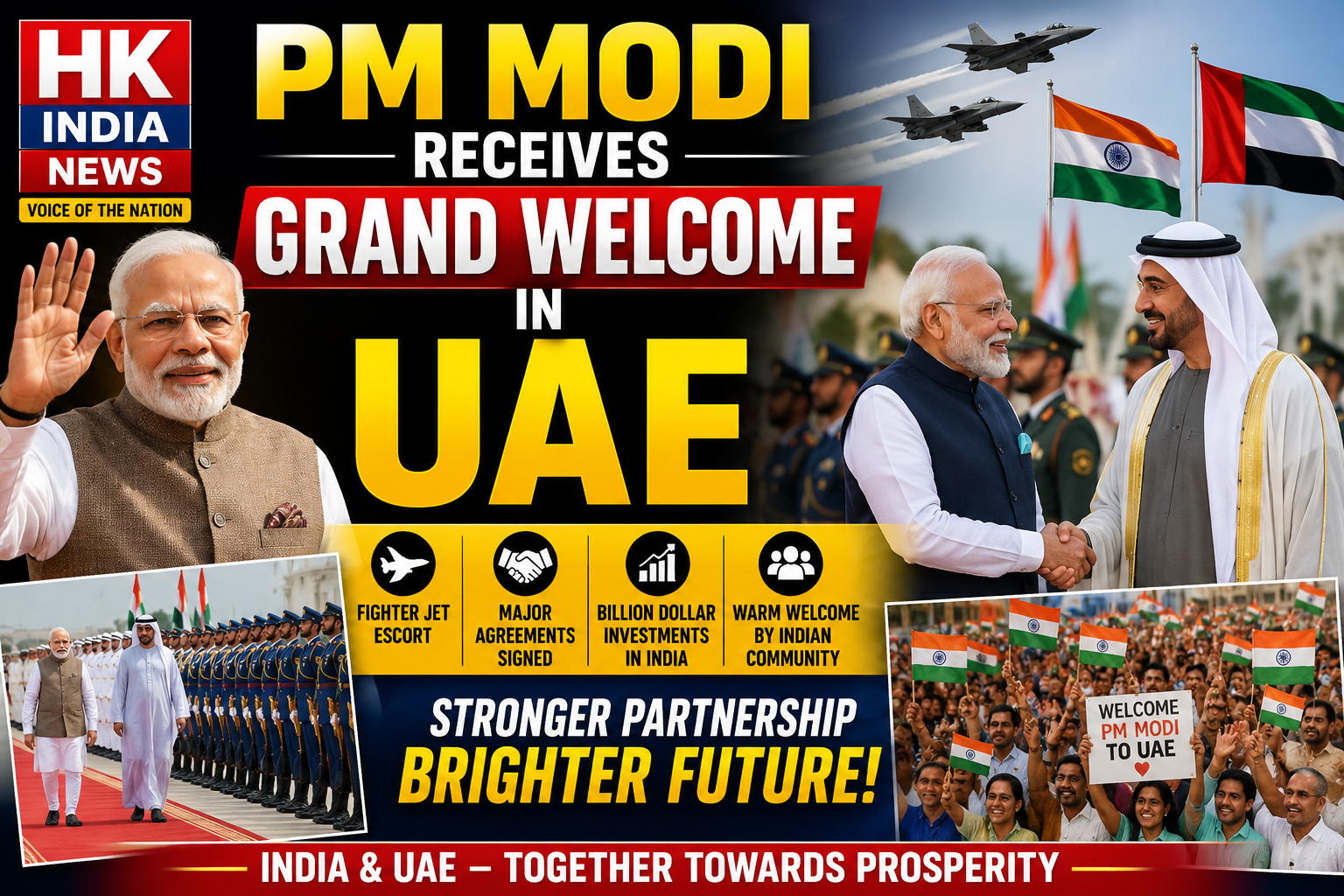 PM Modi Visits UAE, Focus on Trade, Energy and Strategic Cooperatio