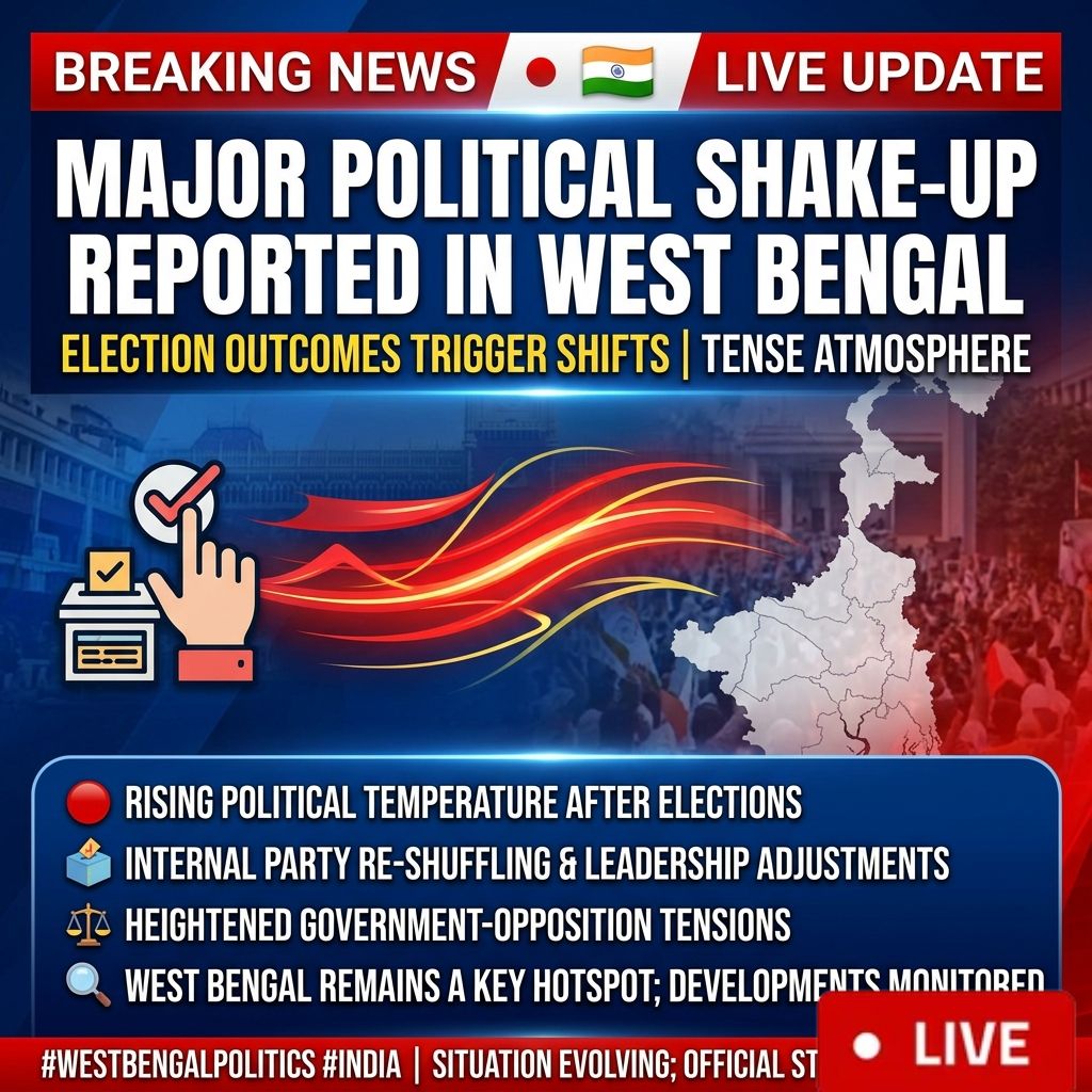 West Bengal Political Activity Intensifies After Recent Elections; Parties Review Strategy and Internal Positioning