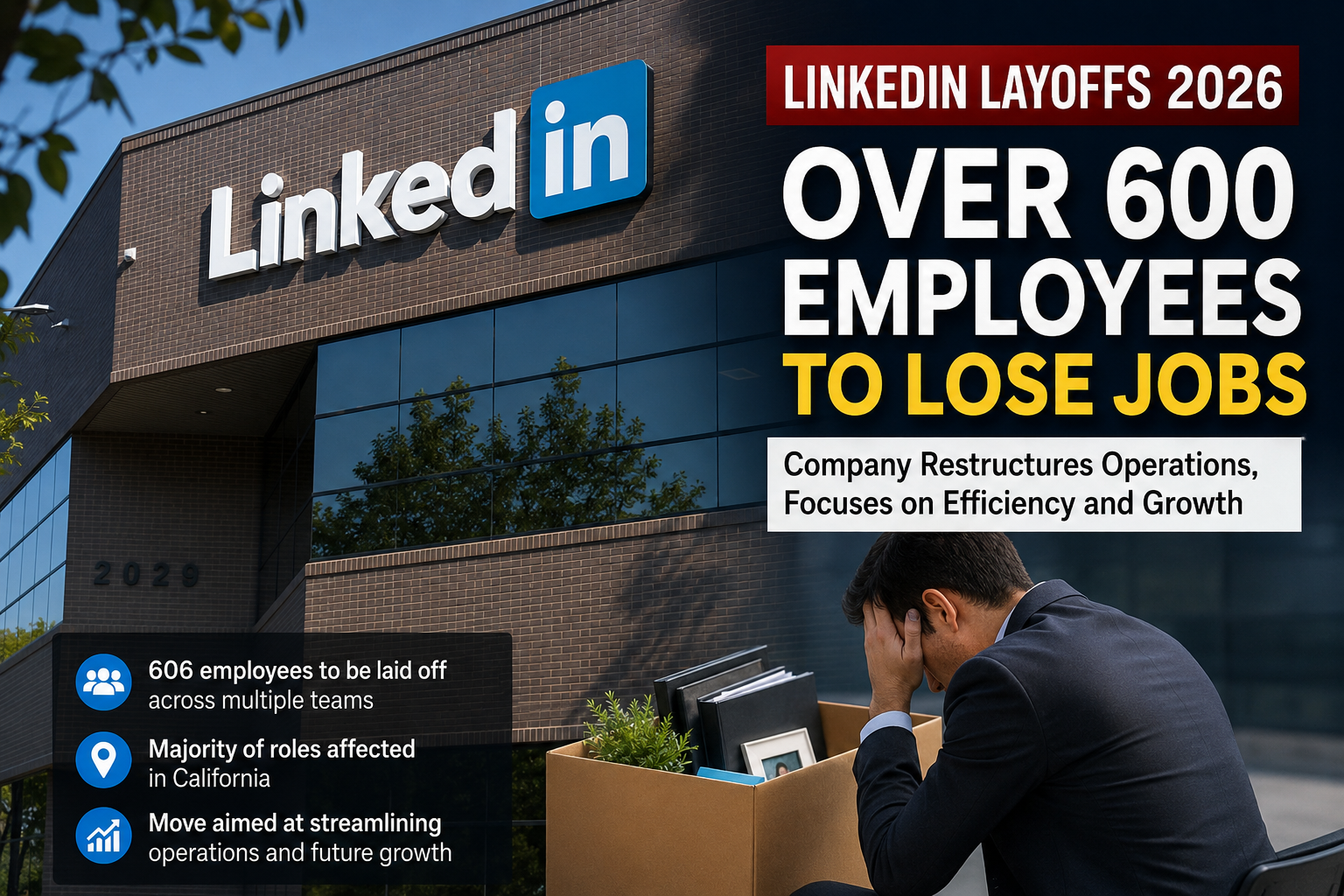 LinkedIn Announces Major Workforce Restructuring, Over 600 Jobs Affected