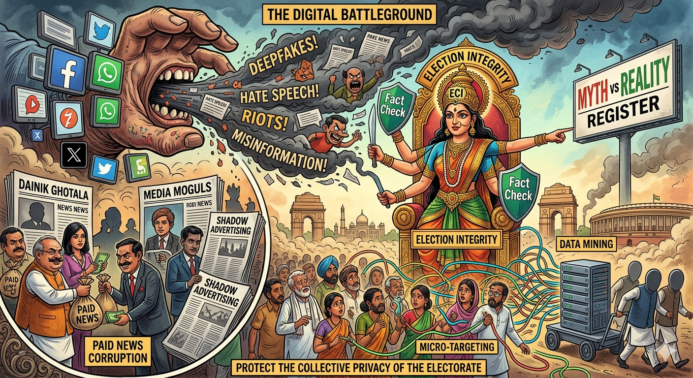 Digital Misinformation, Paid News, and Election Integrity Challenges in Indi