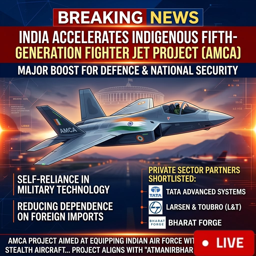 India Accelerates Indigenous Fifth-Generation Fighter Jet Project (AMCA