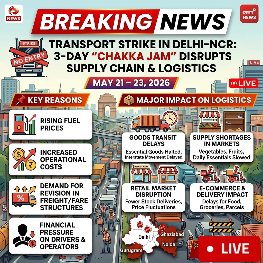 Transport Strike in Delhi-NCR May Impact Supply Chain and Logistics Operation