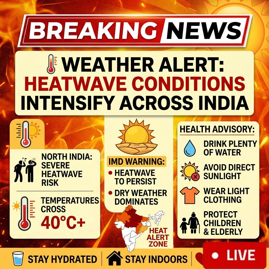 Weather Alert: Heatwave Conditions Intensify Across India