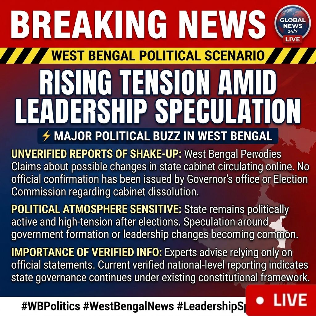 🇮🇳 West Bengal Political Developments Draw Attention Amid Leadership Discussions