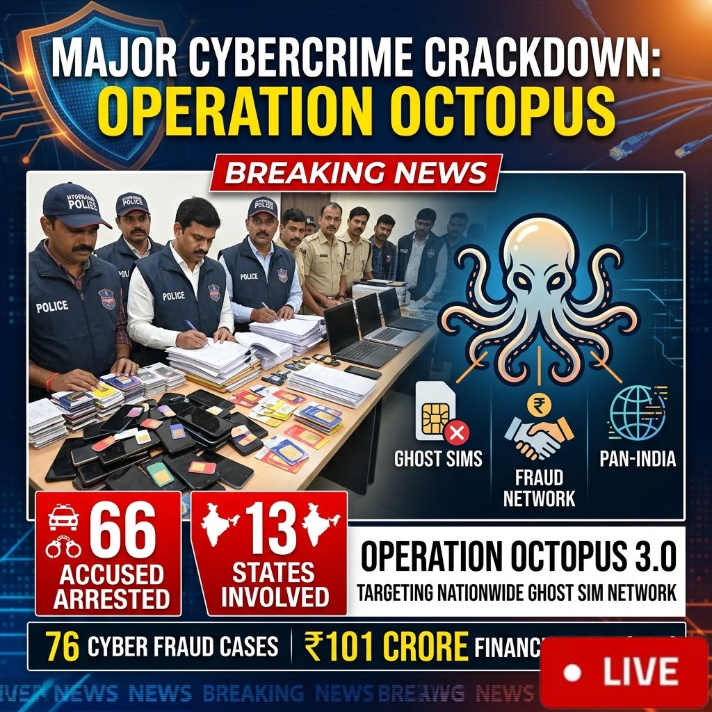 Hyderabad Police Conduct Major Cybercrime Crackdown Under ‘Operation Octopus
