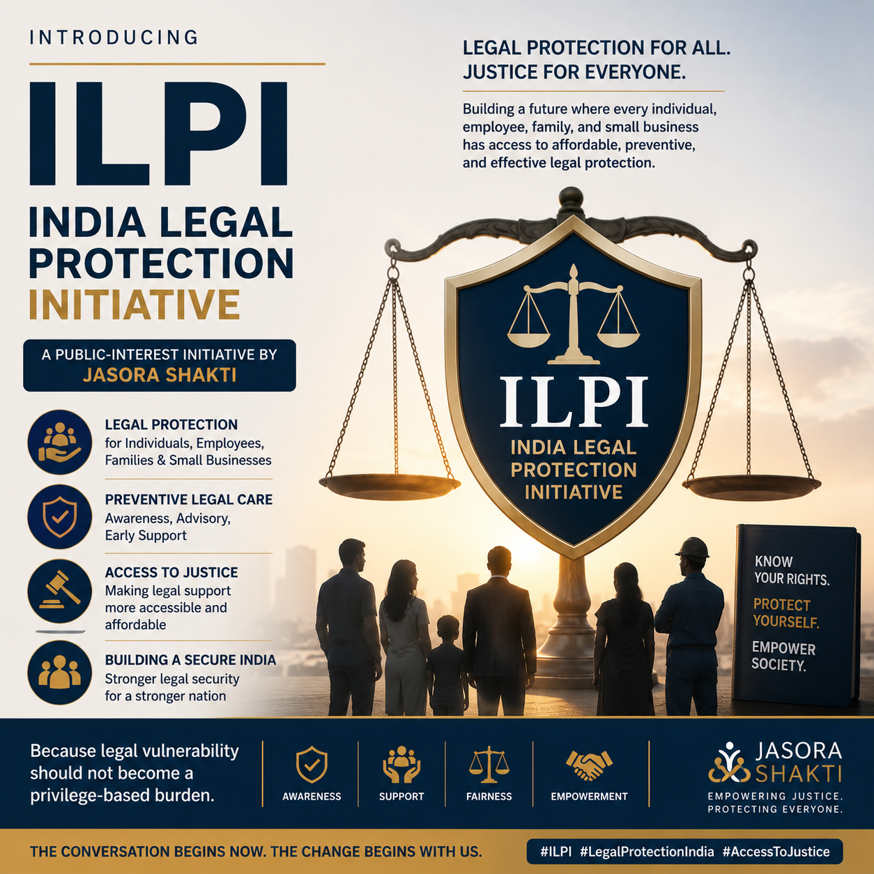 India Legal Protection Initiative (ILPI): A Public Awareness Initiative by JASORA Shakti Foundation
