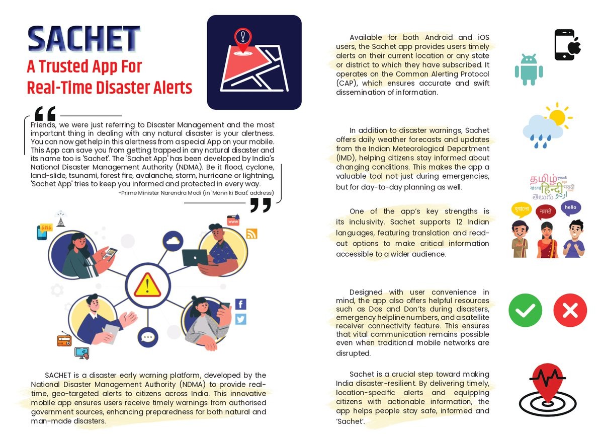 SACHET: India’s Digital Alert System for Disaster Management