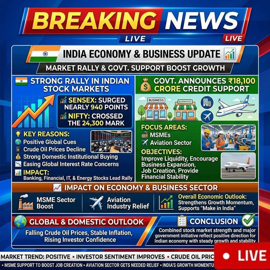 India Economy and Business Update: Markets Rise Amid Positive Global Cues