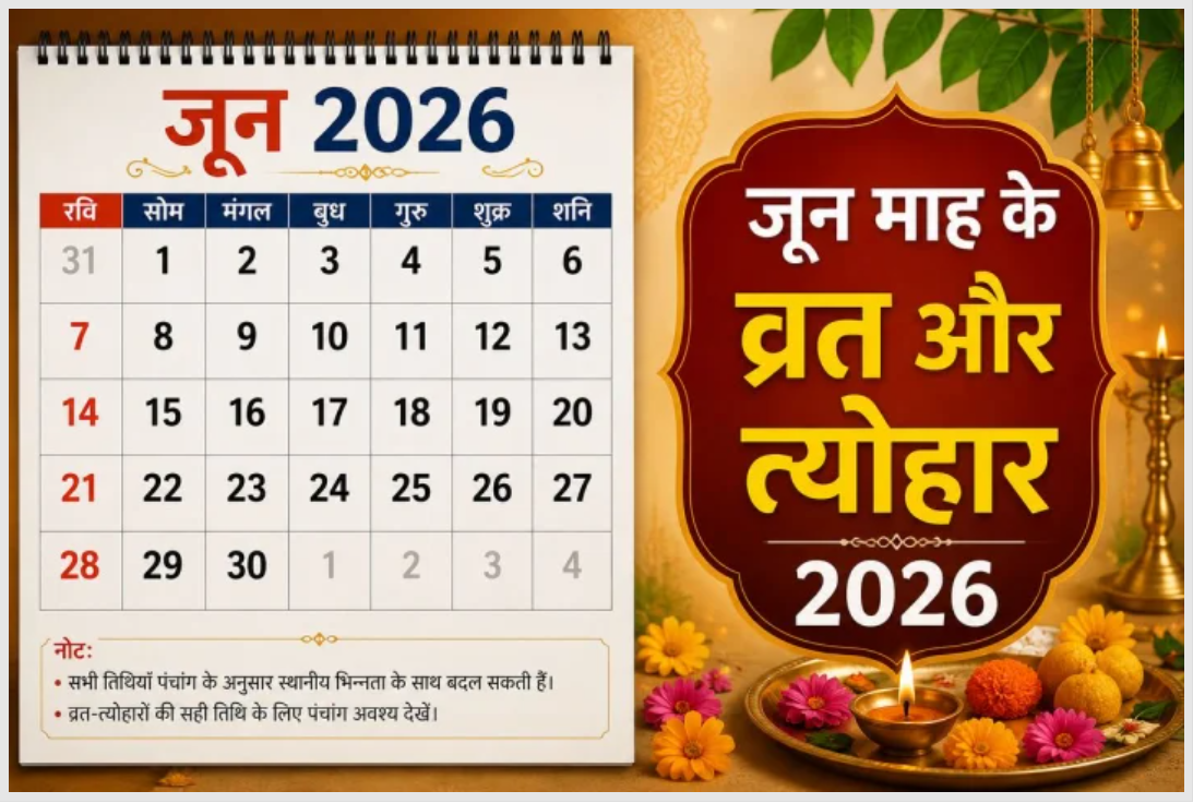 जून 2026 के प्रमुख हिंदू त्योहार और व्रत: महत्व और तिथिया