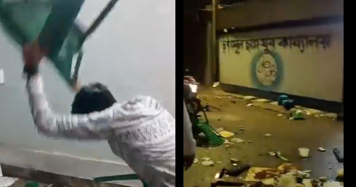 Violence Erupts in West Bengal as TMC Offices Targeted Amid BJP Celebration